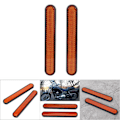 Miniatyrbilde 1 av 2: 1 Par Universal Mudguard Fender Bakre Reflektor Sikkerhetsadvarsel for EFI FXDWGI Svart Rød