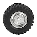 Miniatyrbild 8 av 8: 4 st RC Crawler Däck 1,9 tum Gummi Universal RC Däck med Plastfälg för Axial 1/10 Fjärrstyrda Bilar Silver