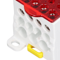 Miniatyrbillede 4 af 8: UKK500 C45 Klemmeskinneforbindelsesboks 690V 500A Enpolet Skinne Strømforbindelsesboks Rød