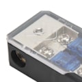 Miniatyrbillede 4 af 8: 2-vejs Sikringsholderboks 1 ind 2 ud 60A Strømfordelingsblok Universal til Bil Yacht Stereo Audio Forstærker