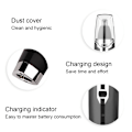 Miniatyrbillede 1 af 4: 2 i 1 Sort Elektrisk Vibrissa Næsehårsbarbermaskine Sideburns Trimmer Klippemaskine EU Stik