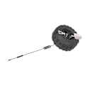 Miniatyrbilde 4 av 8: Dekorativt lite reservedekk-sett med metallspader, baklukedekor, universal for bil, terrengkjøring, pickuper