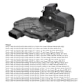 Pikkukuva 1 / 2: Oven Lukon Toimilaite Oikea Etu LR011275 Sopii Land Rover Discovery / Freelander / Range Rover Evoque