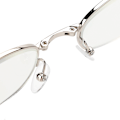 Pikkukuva 7 / 7: Taitettavat Metalliset Sinisen Valon Suodattimella Varustetut Presbyopia-Lasit Näköväsymyksen Lievitykseen Lukulasit (+400 Hopeakehys)