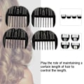 Miniatyrbillede 1 af 2: 4 stk./sæt Begrænsningskam Hårklip Trimmer Klip Tilbehør Guide Barber Styling Værktøjs Sæt Sort