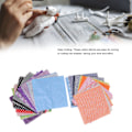 Miniatyrbild 4 av 8: Quiltmaterial, Lättstruket Multifunktionellt Högkvalitativt Bomullstyg, Förklippta Rutor för Långvarig Bevaring, Patchworkhantverk och DIY-sömnad