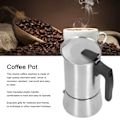Miniatyrbillede 6 af 8: Moka Pot Espresso Maker Hustandshold Rustfrit Stål Mocha Kaffe Siphon Håndkaffemaskine