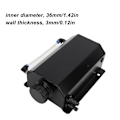 Miniatyrbillede 6 af 8: Kølemiddel Overløbstank Aluminium Legering 2L Kapacitet Universal Radiator Reservoir Tank til De Fleste Biler Sort