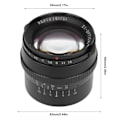Miniatyrbillede 4 af 8: TTArtisan 50MM F1.2 Objektiv til EOS M Fatning til Canon M3/M5/M6/M6 II/M10/M100/M50 Kamera