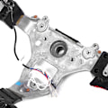 Miniatyrbillede 7 af 7: LED Performance Carbonfiber Race Display Rattet med Perforeret Læder og Rød Syning Passer til Nissan Skyline GT-R R34 1999-2002