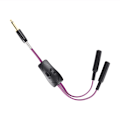 Miniatyrbillede 2 af 2: Tatovering Klip Kabel Adapter Konvertering Dobbelt Forbindelse Kabel Tatovering Tilbehør Til Maskine Lilla