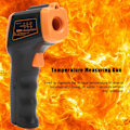Miniatyrbild 3 av 3: Temperaturmätare med infraröd teknik och LCD-display Industriell termometer GM320SOrange
