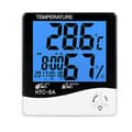 Högprecisions elektronisk termometer digital display mini temperatur väckarklocka termometer