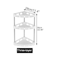 Miniatyrbillede 1 af 2: Plastik Multi-lags Køkken Badeværelse Hjørne Opbevaringshylde Stativ Organizer Holder (3 lag)