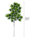 Miniatyrbillede 3 af 5: Mini Plastik Kunstig Grøn Græs Plante med Potte, Lille Kunstig Plante, til Indendørs Kontor, Køkken, Badeværelse og Stue Dekoration