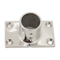 Miniatyrbillede 3 af 8: Båds håndlistebeslag rektangulær base sølv robust rustfri båddæk håndliste rektangulær base til båd marine yacht 90°32MM/1.3in