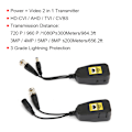 Miniatyrbild 1 av 3: Par 8MP HD-CVI / AHD / TVI / CVBS Transceiver Ström + Video Sändar Balun