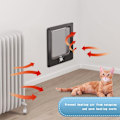 Miniatyrbild 2 av 5: Magnetisk kattlucka för inner- och ytterdörrar, enkel installation säkerställer snabb montering, 4-vägs låsmekanism för anpassningsbar åtkomst, hög kvalitet