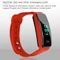 Miniatyrbillede 3 af 8: Hjertefrekvens Blodtryksmåler IP67 Vandafvisende Intelligent Ur Smart Armbånd (Orange)