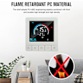 Miniatyrbilde 8 av 8: Gulvvarme Termostat LCD Display Berøringsskjerm Intelligent Timing Programmerbar Hjemmevarmekontroller AC 90‑240V 16A Elektrisk Oppvarming