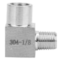 Miniatyrbild 2 av 2: BSPP Hon- till Hantrådsböjkopplingsrörbeslag Adapter Snabbkoppling för Luft Olja 1/8 tum