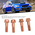 Miniatyrbilde 8 av 8: 43mm Turbo Stud Nut Kit M10x1.5 Stål Legering Høy Styrke Rustfri for T3 T4 T5 T6 Turbolader