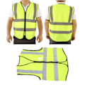 Miniatyrbillede 1 af 8: Reflekterende Sikkerhedsvest Høj Synlighed Polyester Arbejdstøj med Lomme til Arbejder Ingeniør 3XL