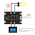 Miniatyrbilde 7 av 8: BERM Solid State Relay SSR Enfase Full Isolerende Intelligent DC Spenningsregulering VD LA(BEM-40-ZN-TY-220)