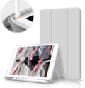 Etui til iPad 9. generation (2021) / 8. generation (2020) / 7. generation (2019) 10,2 tommer etui med blyantholder, blødt TPU-bagcover Smart Auto