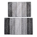 Miniatyrbild 2 av 2: Superfin Fiber Halkskyddande Vattenabsorberande Halkskyddsmatta Badrum Vardagsrum (Gradienterad Grå)