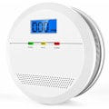 Miniatyrbild 1 av 5: Digital Kolmonoxidlarmdetektor med Display, Stabil Funktion, Lång Livslängd, Elektrokemisk CO-sensor, För Hem Och Kontor (Batteri Ingår Ej)