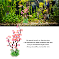 Miniatyrbilde 7 av 8: Akvarium Blomsterdekorasjon Simulering Kunstig Landskap Plommeblomst Fiskedam Planter for Akvarium Dekor Rosa