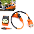 Pikkukuva 1 / 8: Sytytyskela, sytytystulppa ja CDI-laatikko -setti GY6 50cc‑150cc ATV:lle, mopoille ja skoottereille