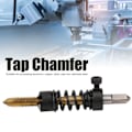 Miniatyrbilde 1 av 2: Hurtigstål Tapping Chamfer Rett Fløyte Skruetap Chamfering Maskin for Dreiebenk (M5x0.8)