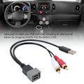 Miniatyrbillede 6 af 8: Bilradio USB Port Bevaringskabel USB Input Adapter Udskiftning til Nissan Cube Juke Versa