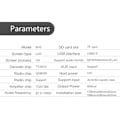 Miniatyrbilde 4 av 8: 12V 1DIN Bil Bluetooth Radio Stereo MP3-spiller Multimedia-spiller Radio Fjernkontroll MP3-spiller