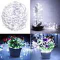 Miniatyrbild 3 av 5: Fairy Lights för Inom- och Utomhusbruk, Vattentät Design Säkerställer Hållbarhet i Alla Väder, Medan det Svalkande Vita Skenet Ger en Touch av Elegans