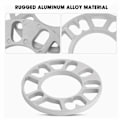 Miniatyrbild 1 av 3: 2 st 8 mm Tjockleks Hjulnavsdistans Flang Hjulcentrisk ET Packning Aluminiumlegering Universal för Bilar