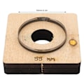 Miniatyrbillede 6 af 8: Læder Skæreform 55mm Diameter Hul Rund Form Legeringsstål DIY Bearbejdning Stansemølle