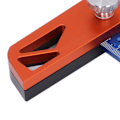 Miniatyrbilde 4 av 8: T-formet linjal i aluminiumlegering, 2 bakplater, 2 brukbare lengder, blå, justerbar, fleksibel merking, trebearbeidingsverktøy T-300MM
