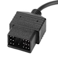 Miniatyrbillede 1 af 2: 17-polet til 16-polet OBD2 Diagnostisk Kabeladapter Stik Passer til Toyota