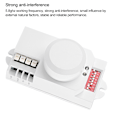 Miniatyrbillede 1 af 2: 85V-250V 360° Mikrobølgeovn Radar Sensor Krop 5.8GHz Bevægelsesdetektor 4P Terminal Toggle Switch
