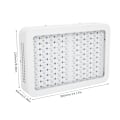 Miniatyrbillede 1 af 8: Vækstlys Panel 100 LED'er 1000W Fuld Spektrum Plantelampe Dobbeltkontakter til Spirende Blomstringsperiode EU Stik 85-265V