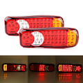 Pikkukuva 4 / 6: 2 kpl 12V 46 LED:n takavalot, takajarruvalot, pysäytysvalot, suuntavilkut autoon, kuorma-autoon ja pakettiautoon