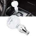 Miniatyrbillede 1 af 8: Gearskifte Knapper Universal Akryl LED Farverig Krystal Kugle Form Behagelig Greb Gearstang Hoved til Manuel Gearkasse