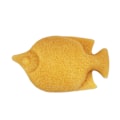 Miniatyrbilde 2 av 2: Fiskformet ansiktsvaskesvamp i naturlig materiale for ansikt og kropp - Tørr (Ingefærgul)