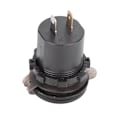Miniatyrbilde 5 av 6: DC12-24V 2.1A 3-i-1 Multifunksjons Digital LED Vanntett Termometer Voltmeter Bil USB Hurtiglader Grønt Lys