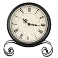 Pikkukuva 2 / 2: Vintage Pyöreä Sulkeet Kellon Herätyskello Työpöydän Koriste Ornamentti Valokuva Props