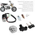 Pikkukuva 7 / 8: Sytytyskytkin Bensiinikansi Sarja Kypärälukko 2 Avainta Dax Skyteam 50cc 125cc Vaihto