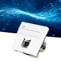 Miniatyrbillede 1 af 8: Netværksjackmodul CAT6A RJ45 Fransk Adapter Afskærmet ABS Tilbehør til Computer